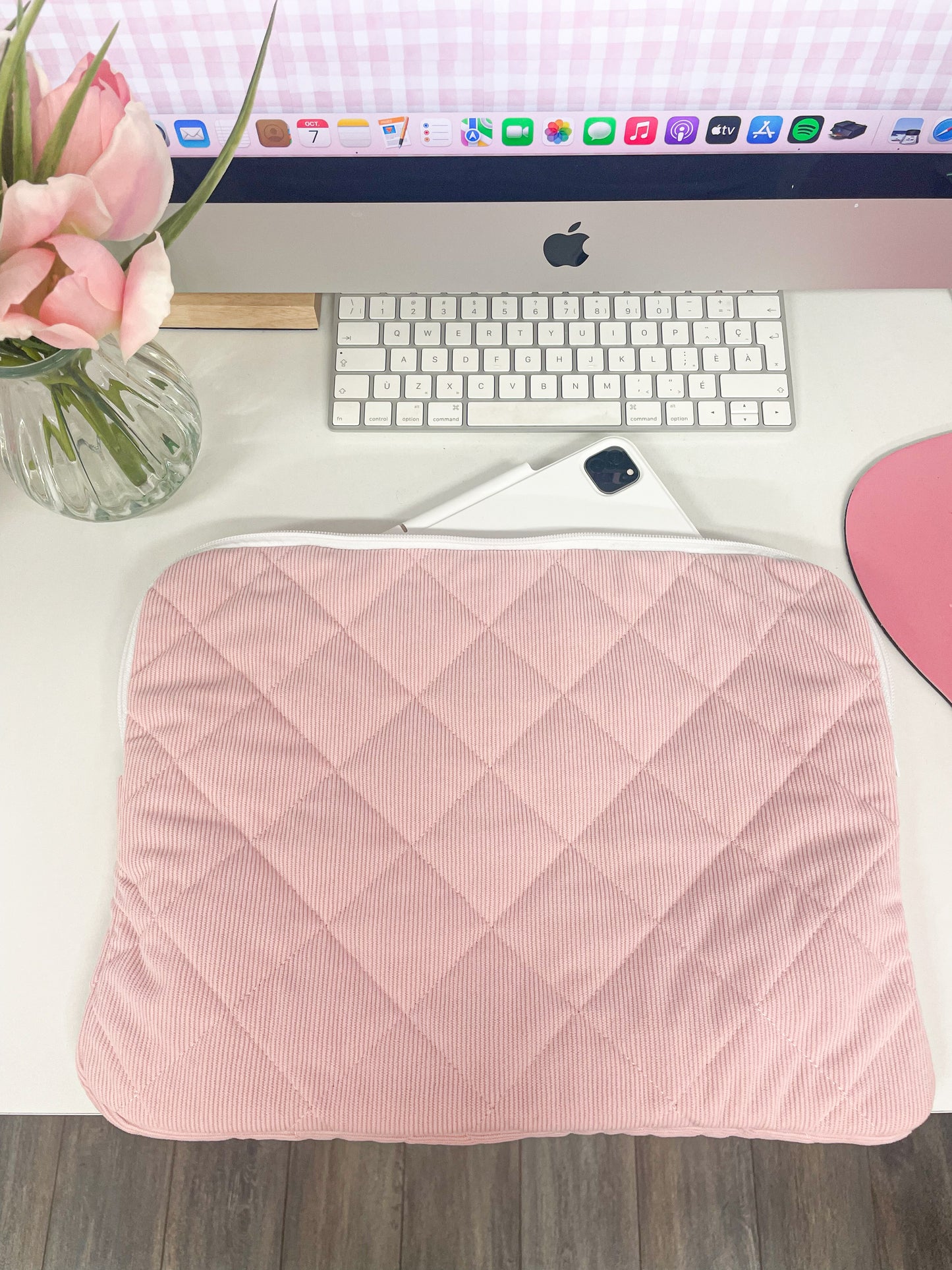 Étui à ordinateur | 13 à 15'' | Corduroy Rose
