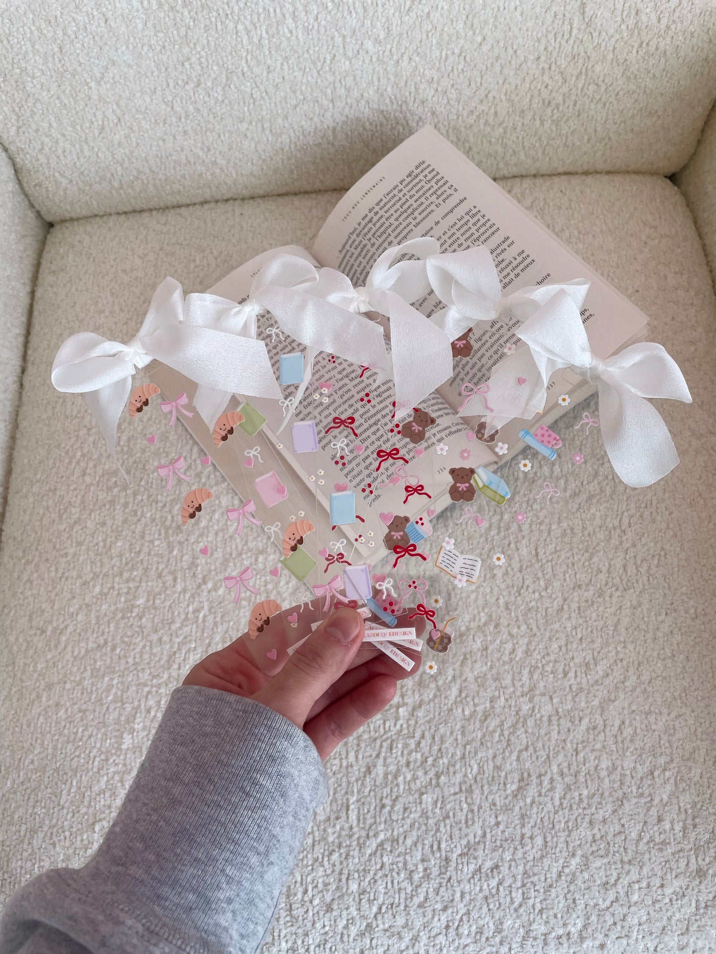 Acrylic bookmark with loop | Smiling schoolboy