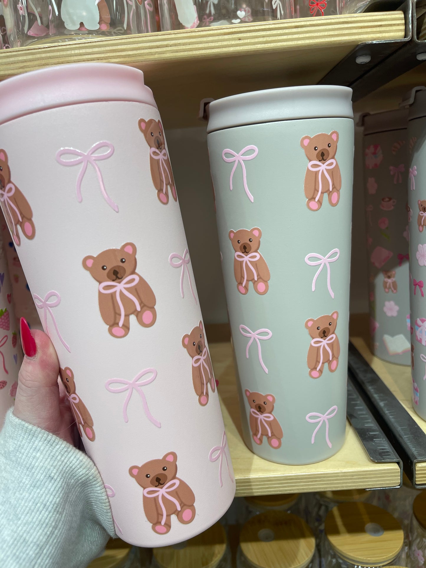 Bouteille Isotherme 24 oz | Rose | Oursons et boucles