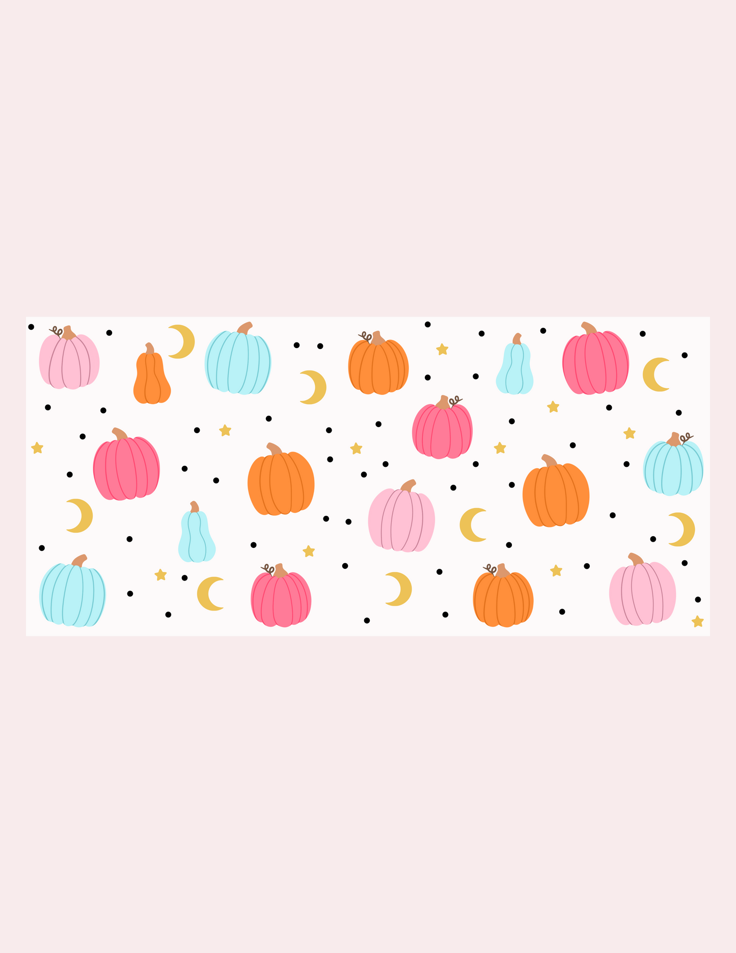 Verre 16 oz | Automne | Citrouilles colorées