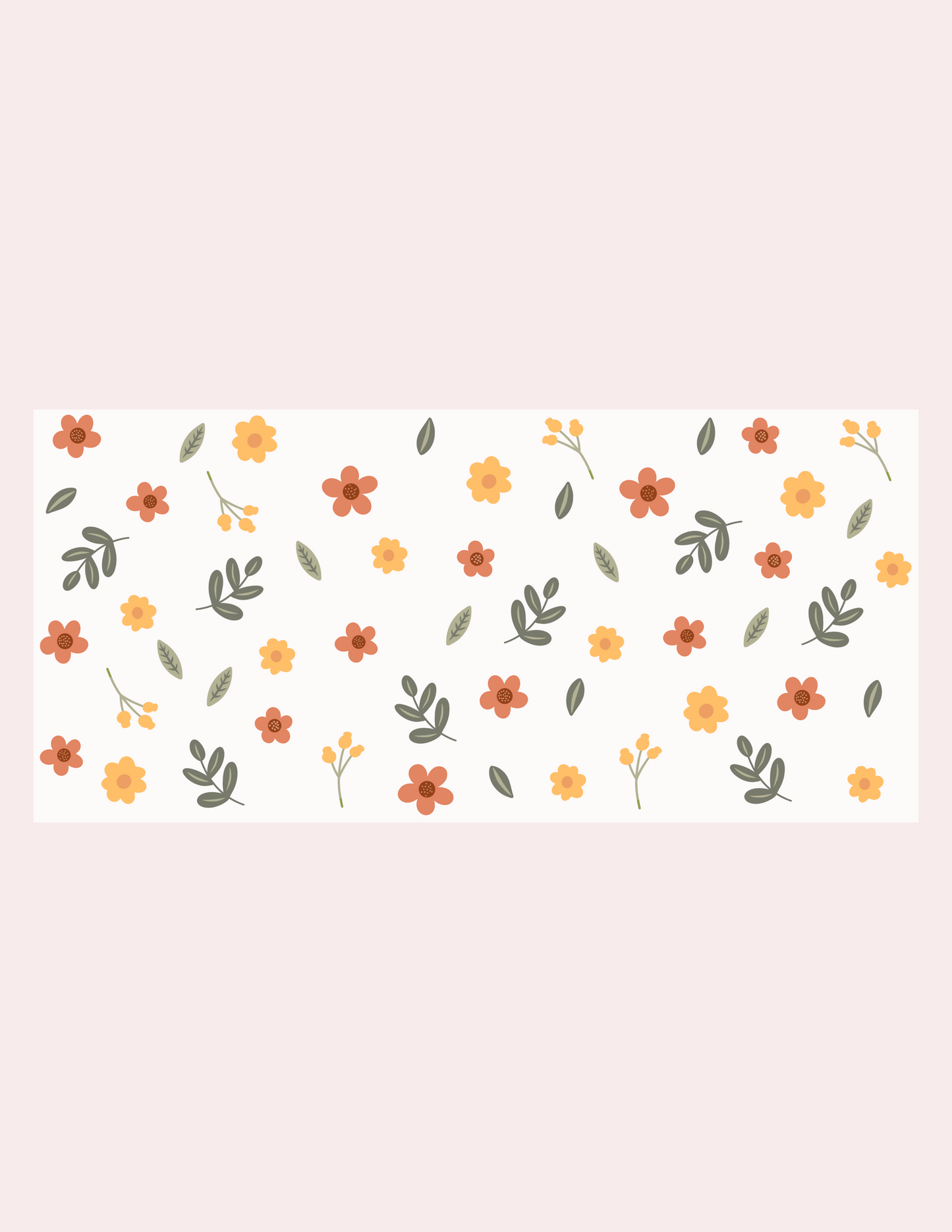 Verre 16 oz | Automne | Fleurs et feuilles d’automne