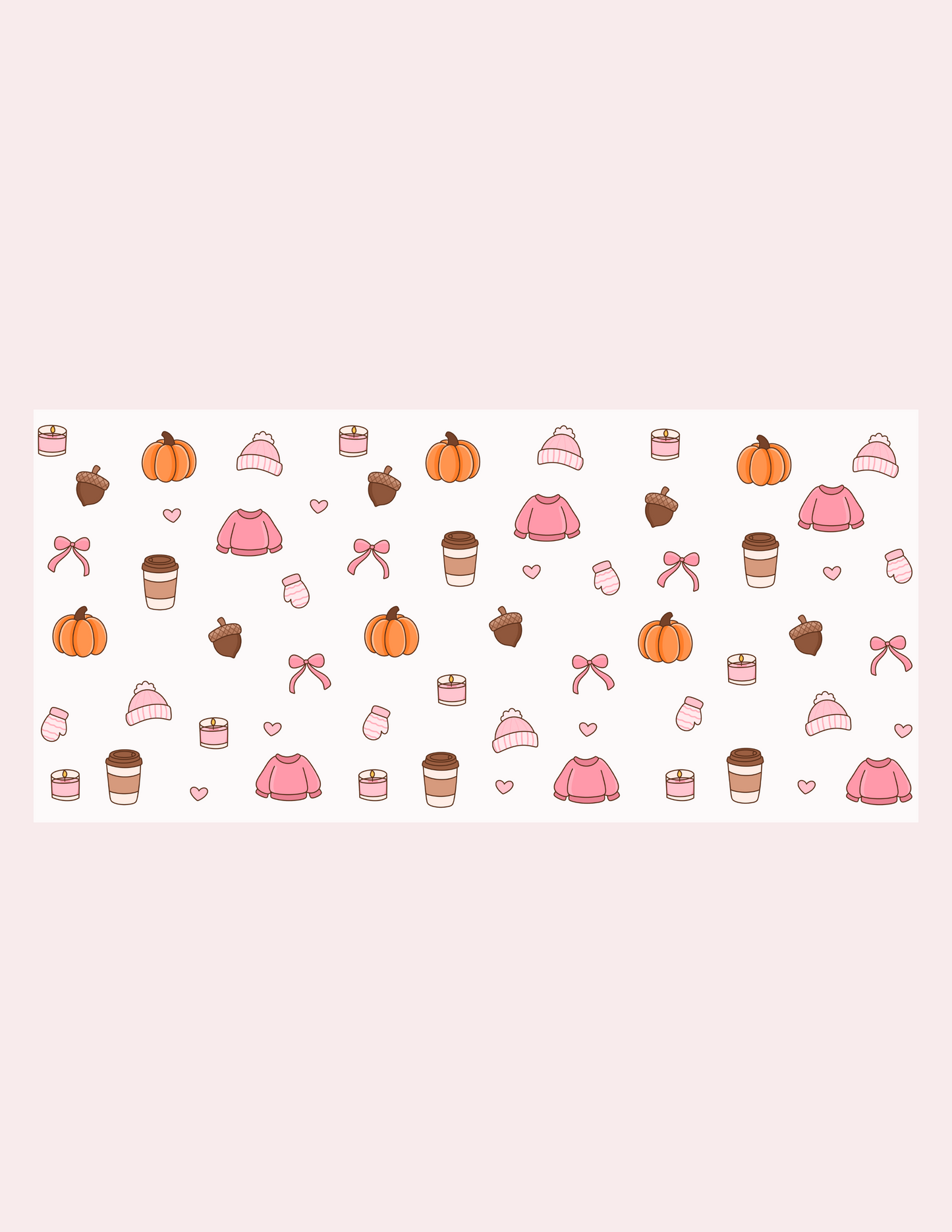 Verre 16 oz | Automne | Chandails, citrouilles et cafés