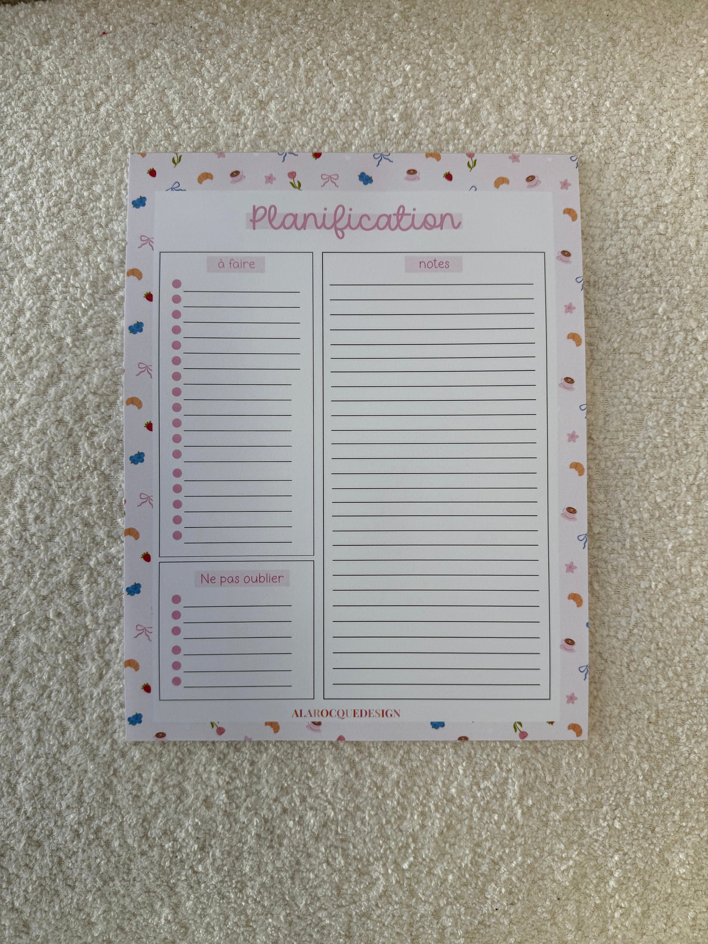 Meals of the week | Strawberries, croissants or lemons | 25 pages