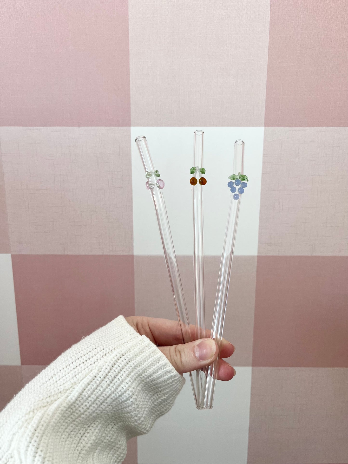 Glass straw | Fruits