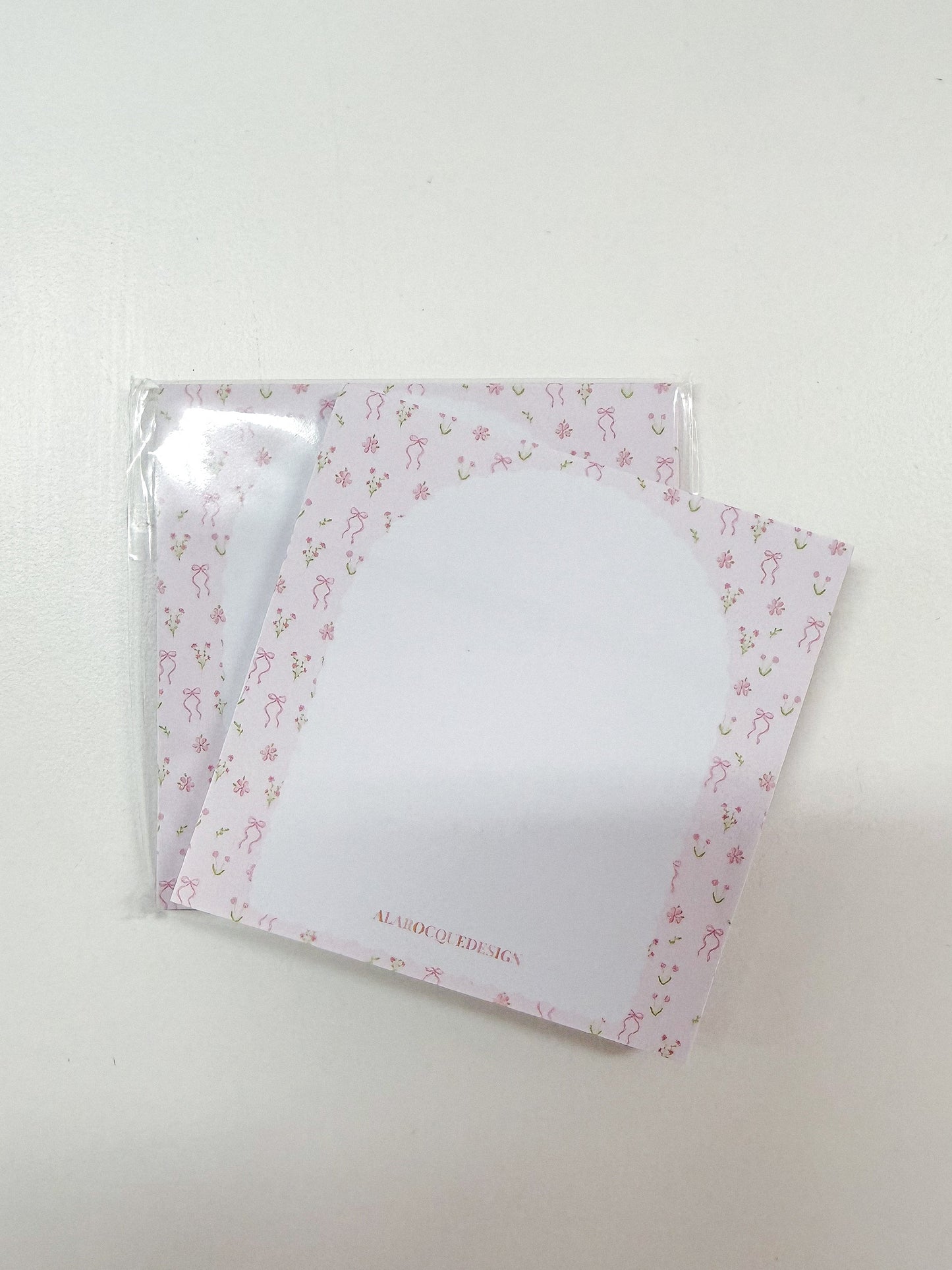 Bloc-notes autocollantes | Bouquets de fleurs et boucles