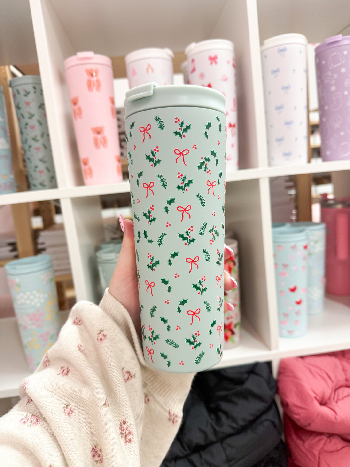 Bouteille isotherme 24 oz | Sauge | Feuilles de gui