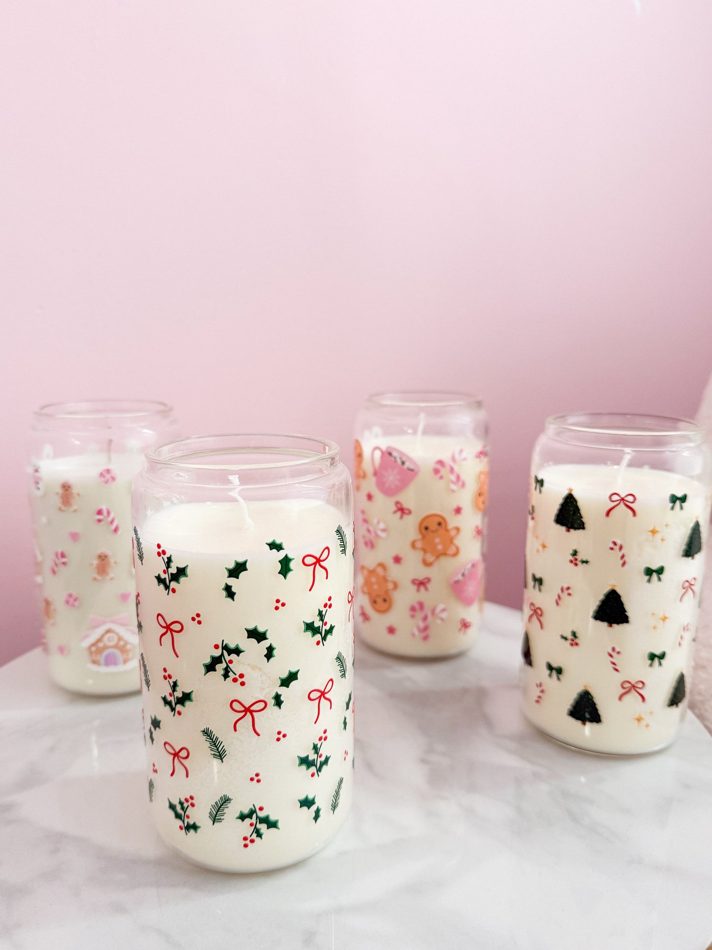 Chandelle | Verre 16 oz | Forêt enchanté (Odeur forêt givré)