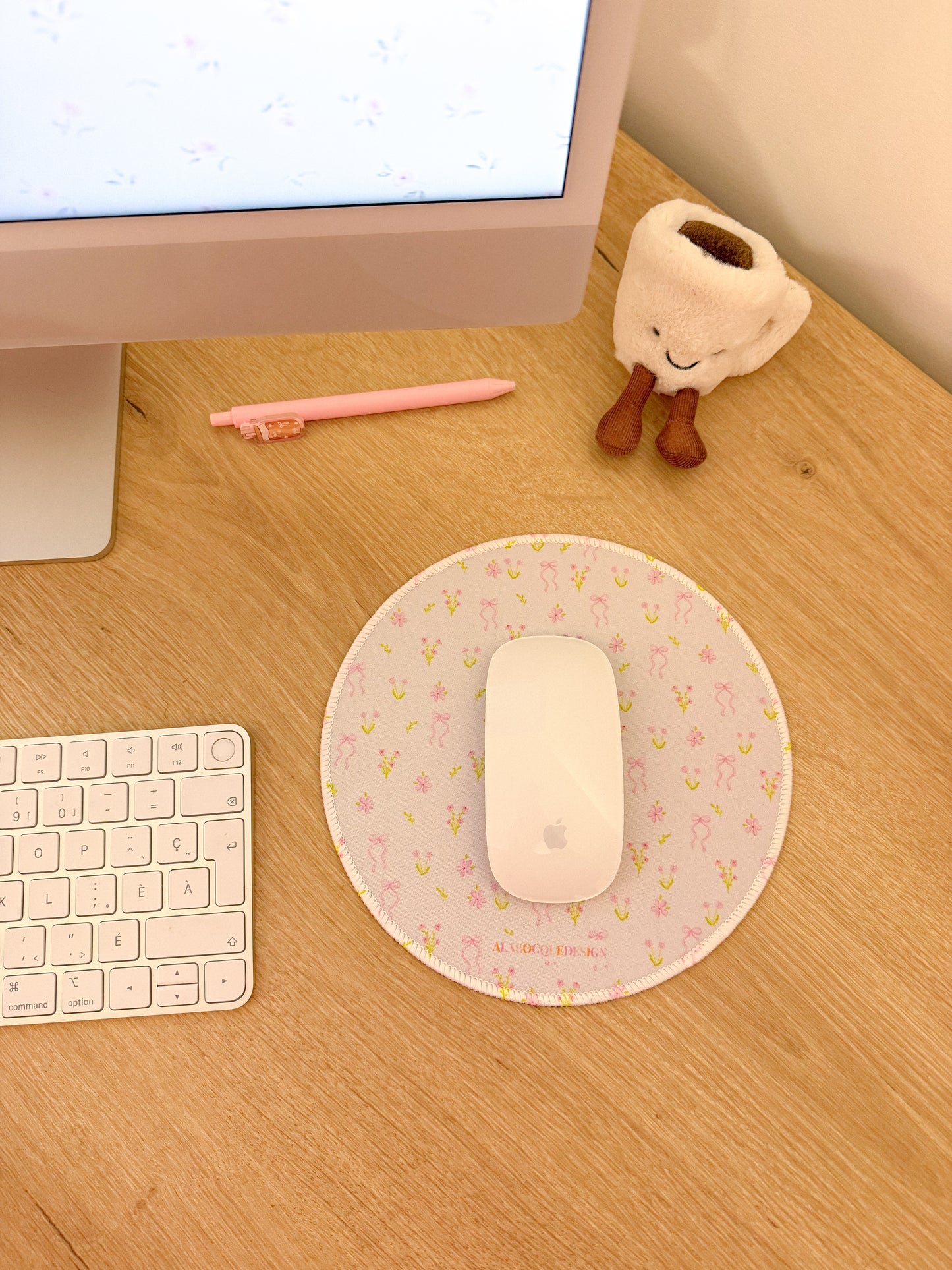Tapis de souris | Bouquets de fleurs et boucles