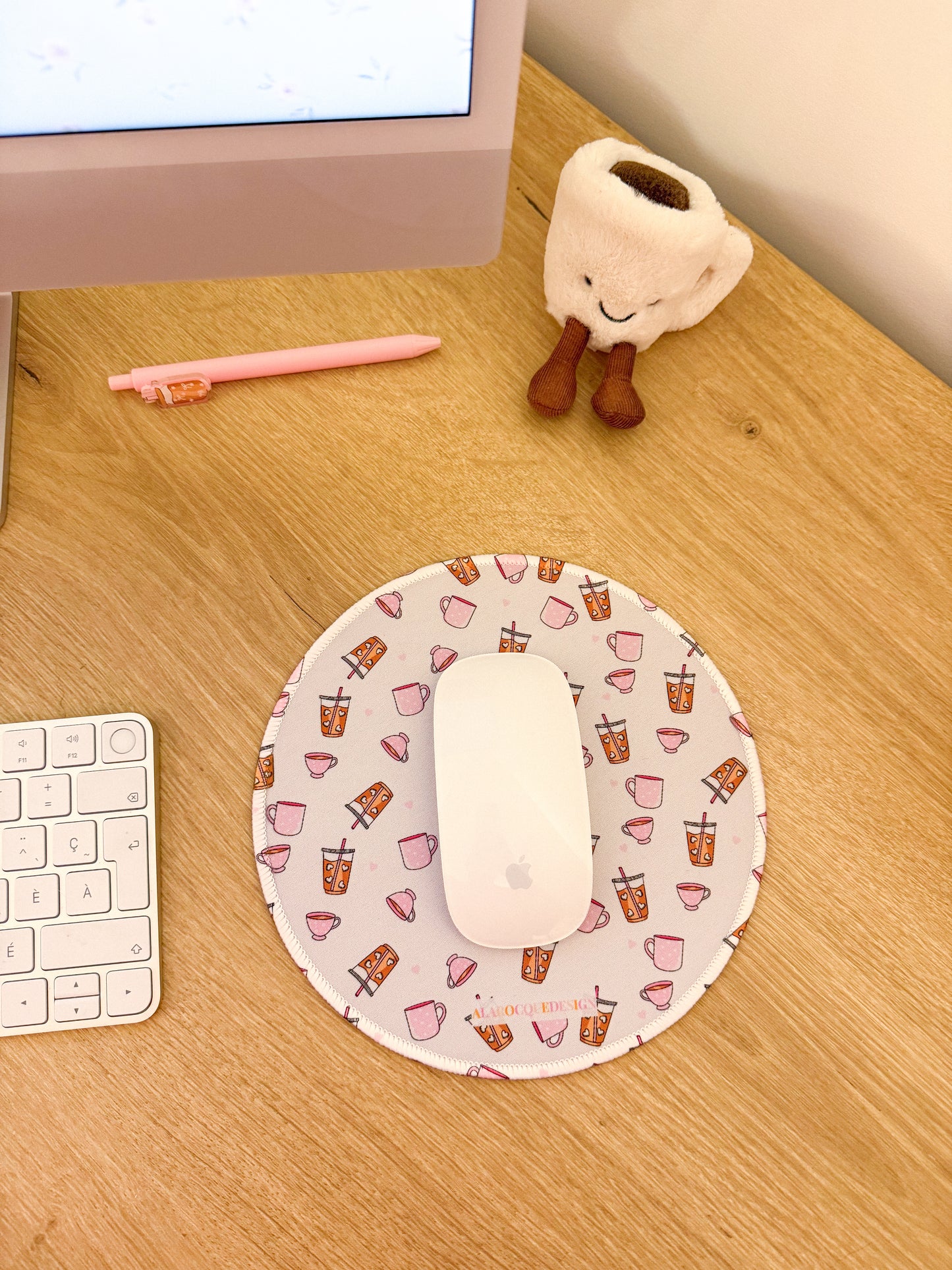 Tapis de souris | Café et coquette pale