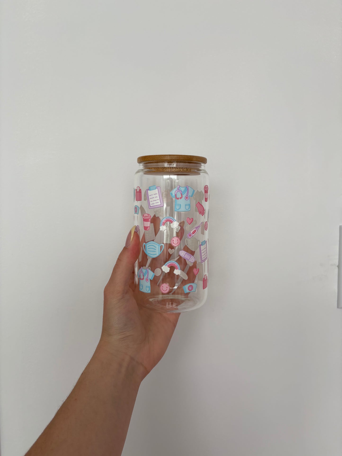 16 oz Glass | Health System - Pastel