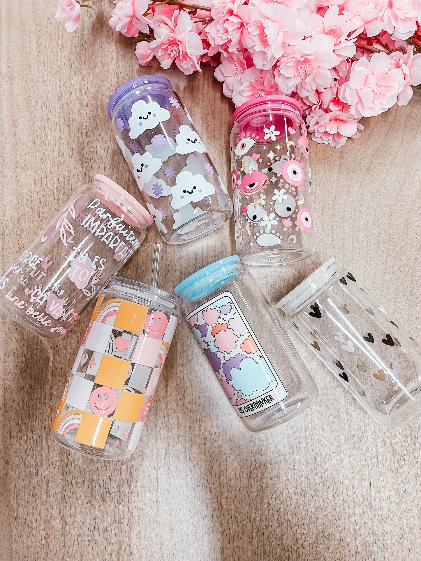 Couvercle en acrylique | Rose pâle