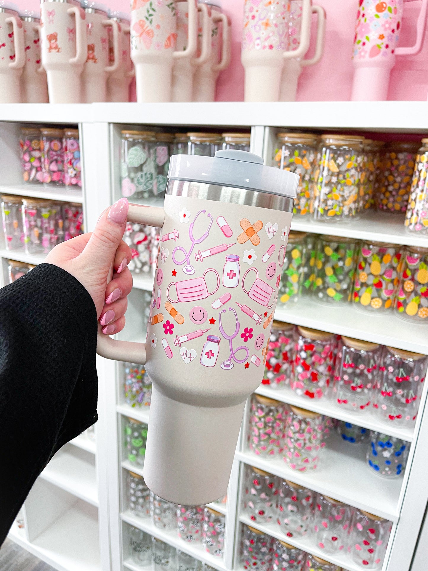 40 oz Tumbler | Pink Beige | Health System
