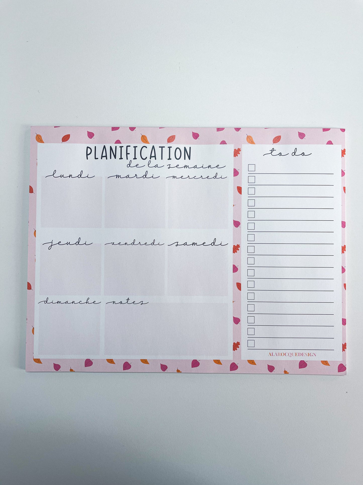 Planificateur de semaine | Automne | Feuilles