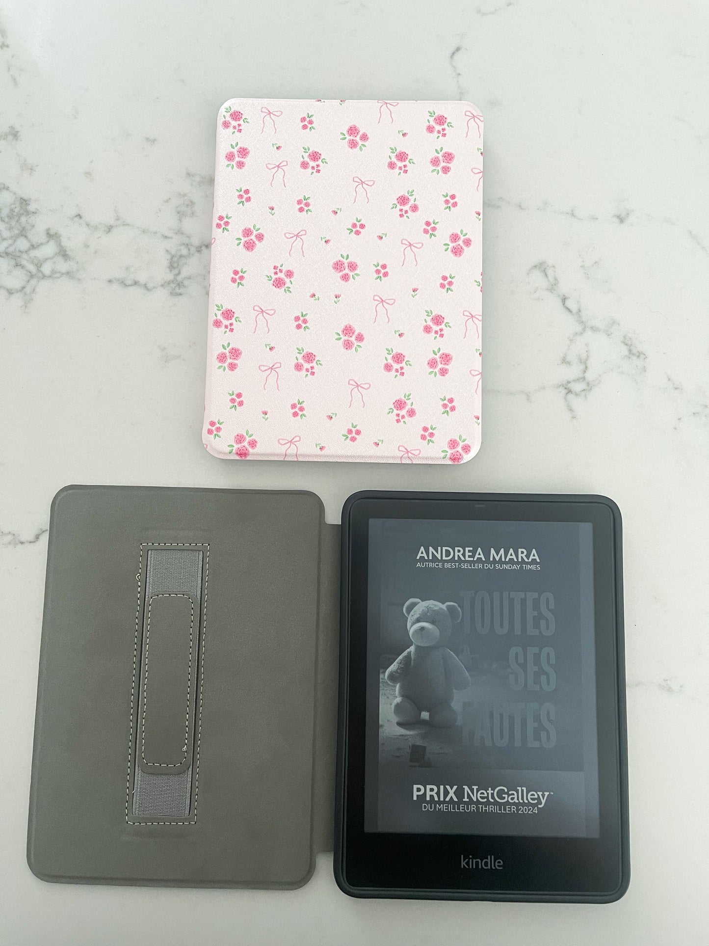 7" e-reader case | Bouquets of roses and bows