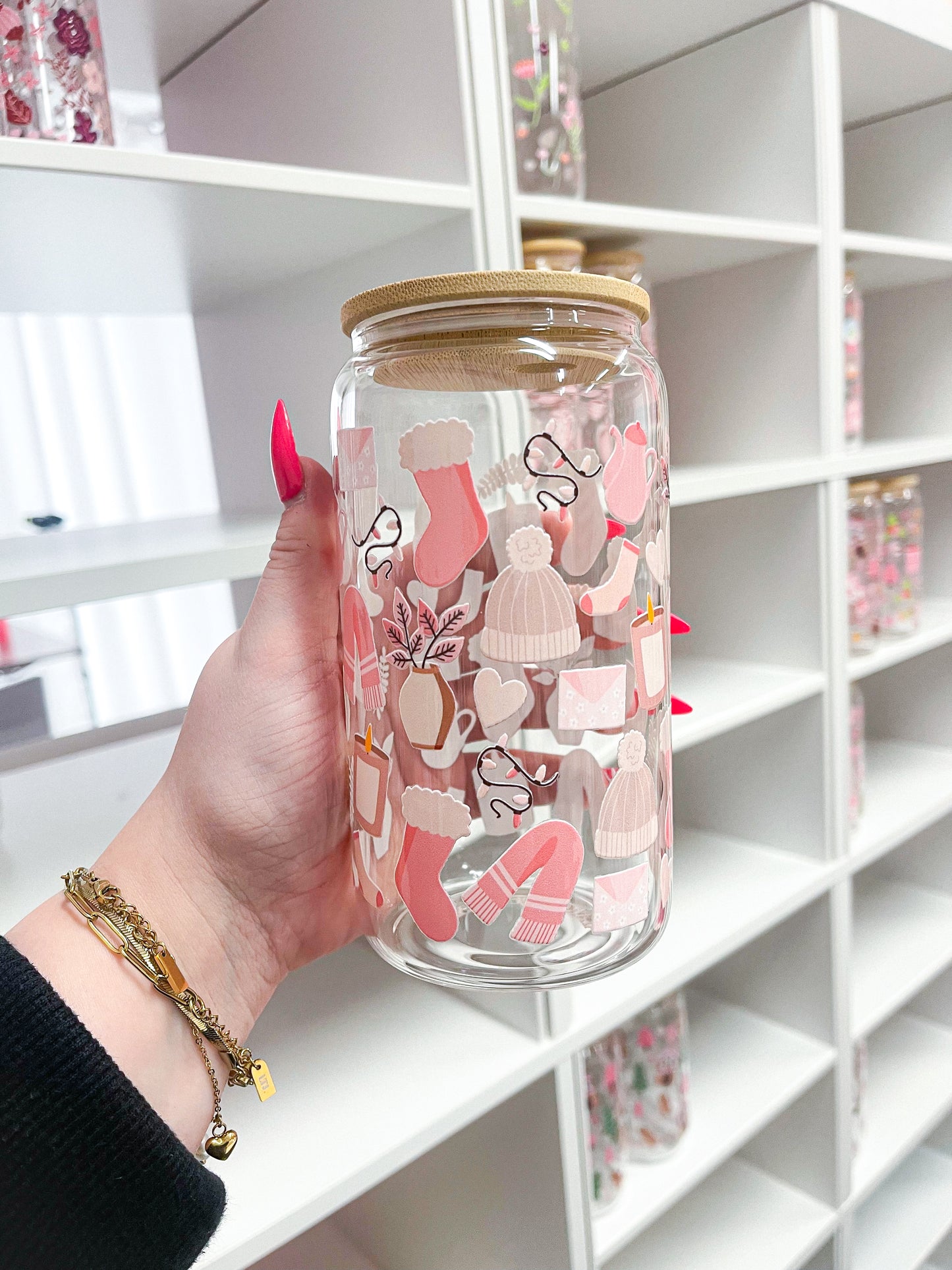 16 oz Glass | Christmas | "Cozy Season"