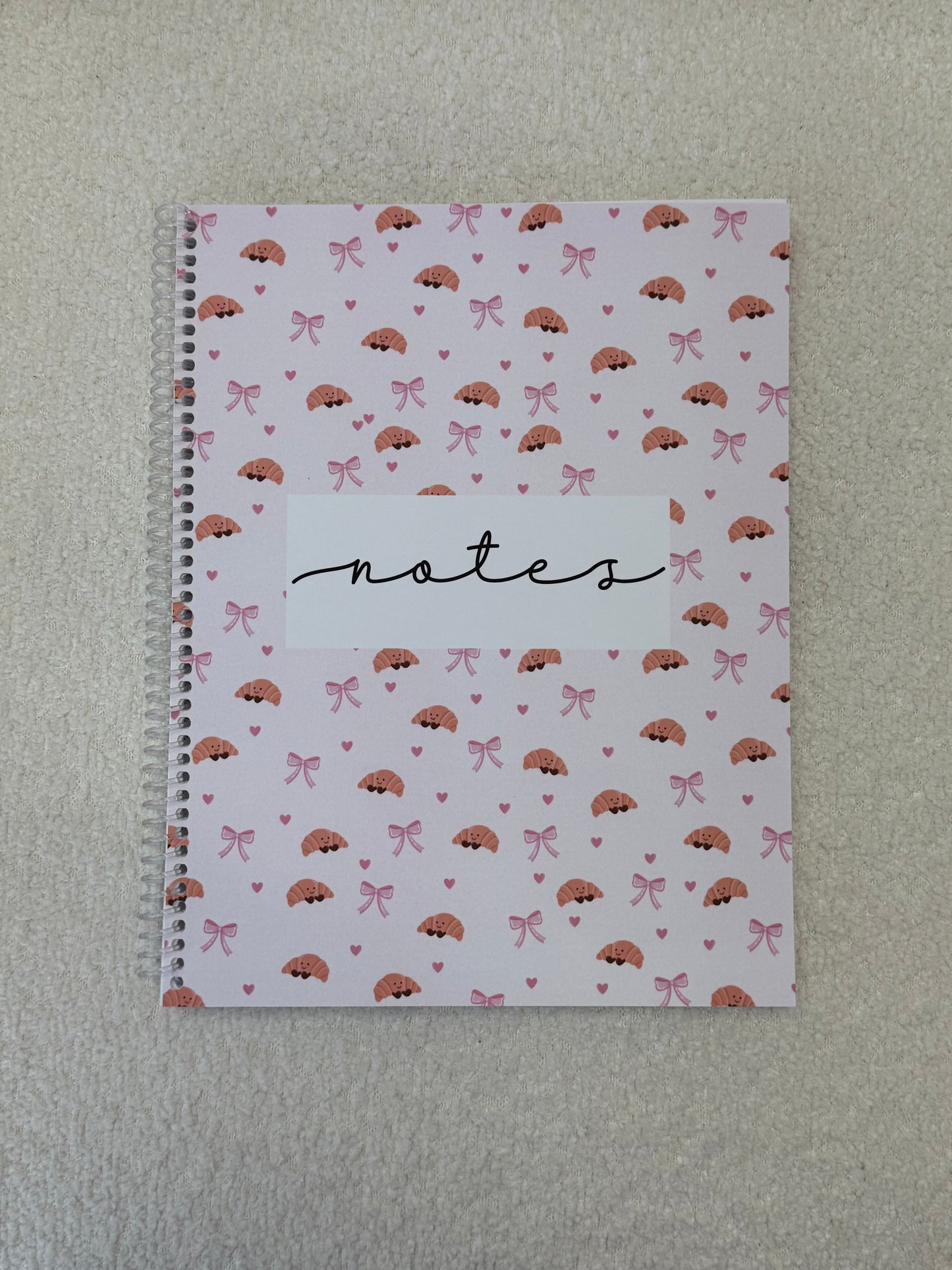 Notebook | Fuchsia and white flowers