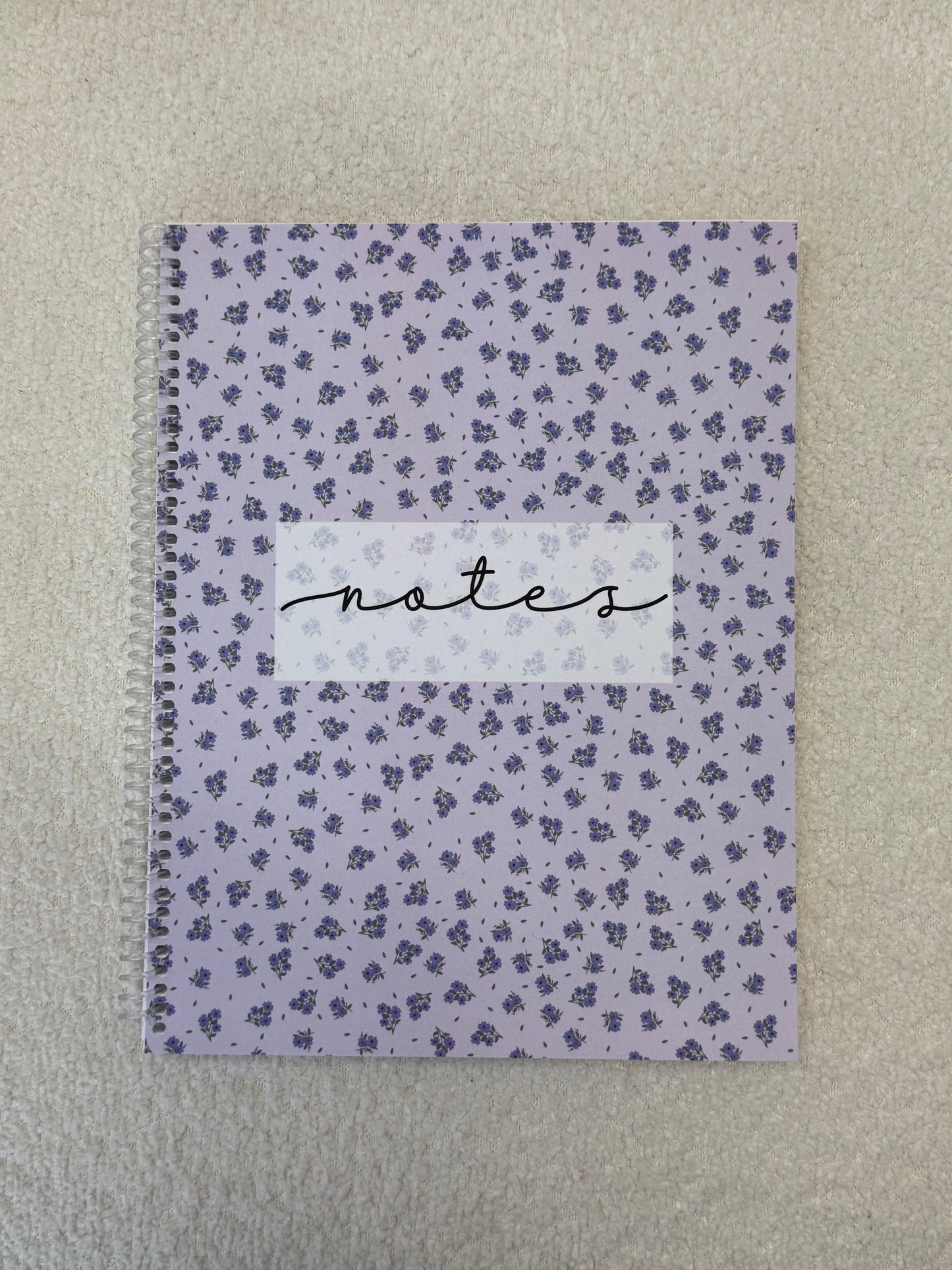 Notebook | Fuchsia and white flowers