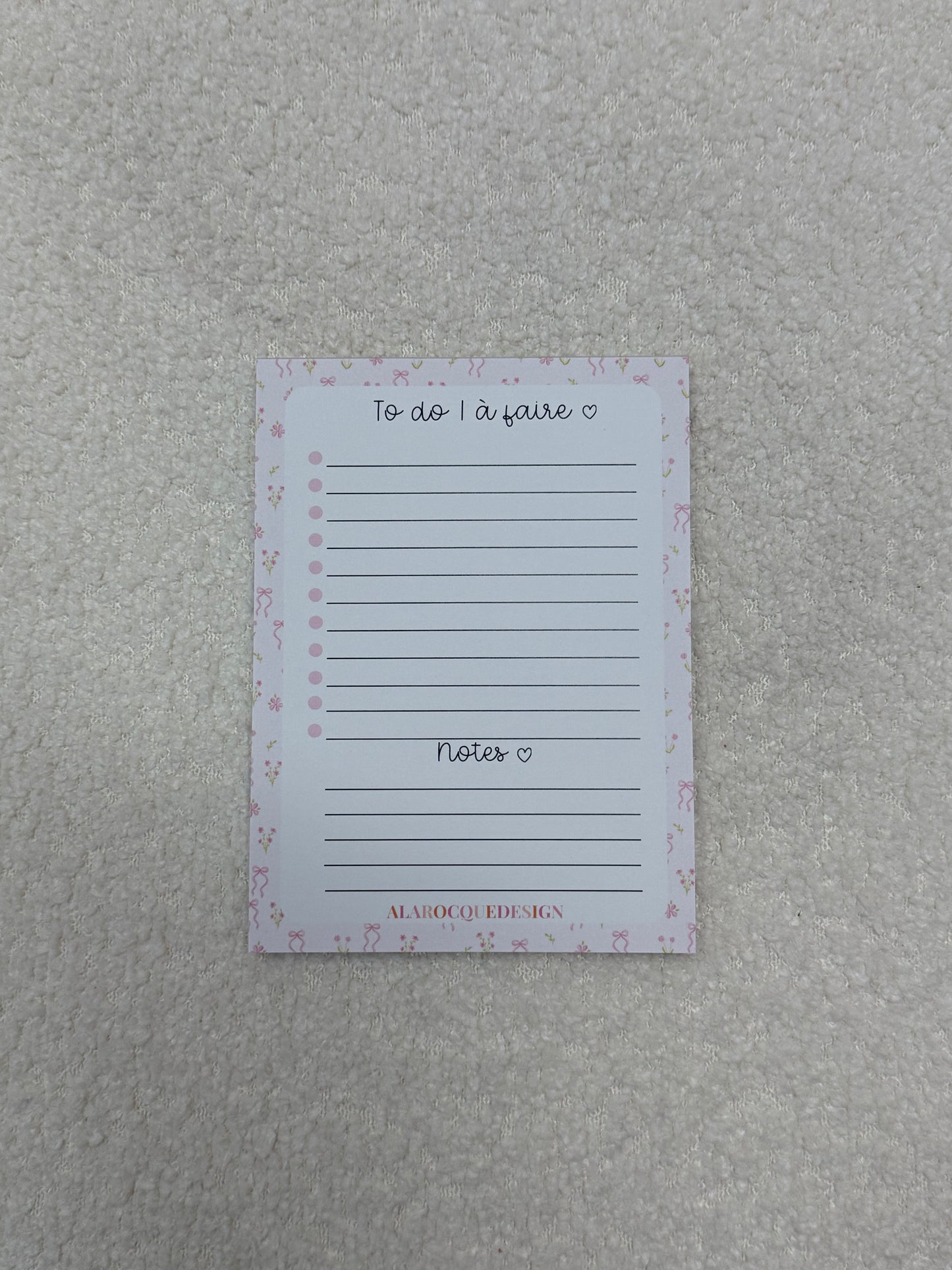 Liste de tâches | Bouquets de fleurs et boucles