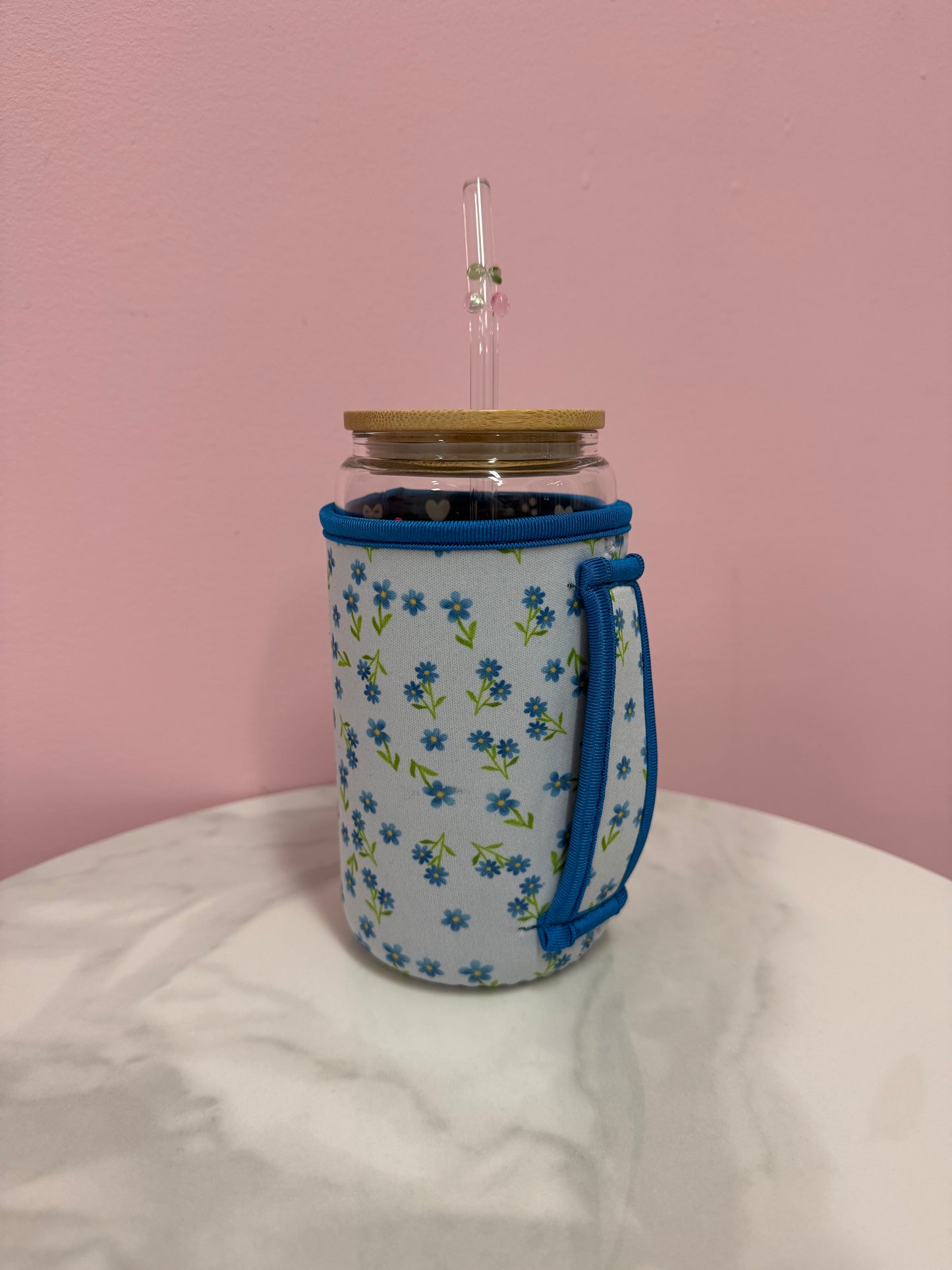 16 oz Glass Sleeve | With Handle