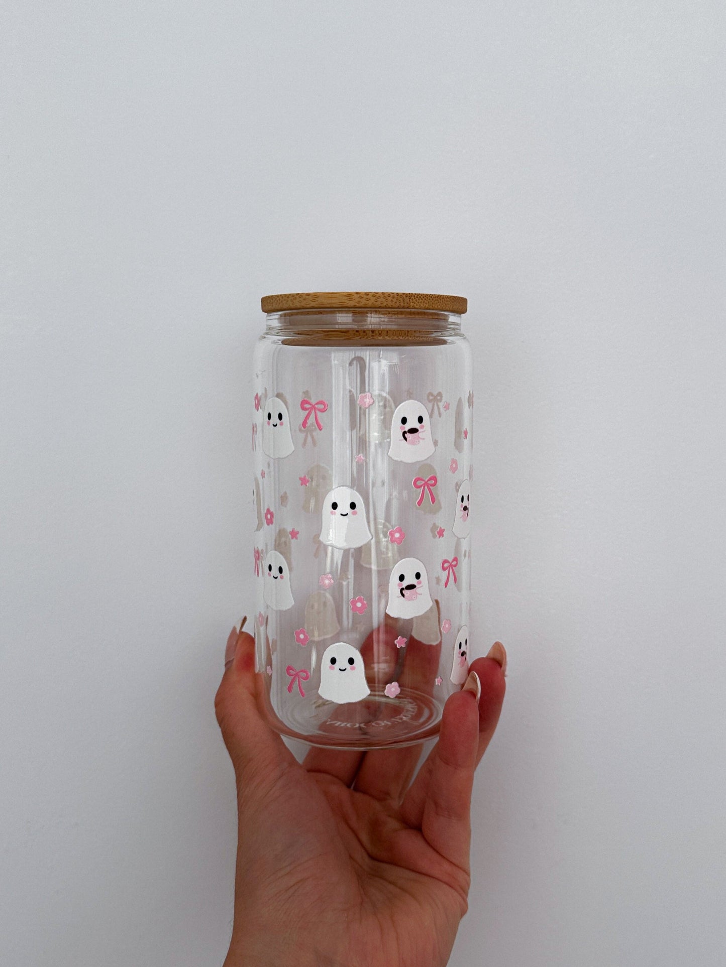 Verre 16 oz | Automne | Fantômes et boucles