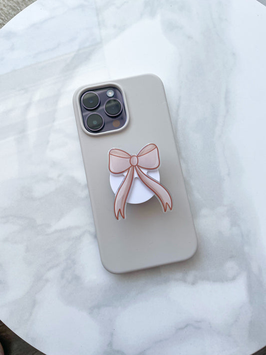 Bouton à téléphone ou liseuse | Boucle beige