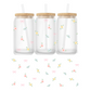 16 oz Glass | Spring | Pastel Roses
