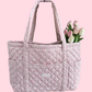 Bag | Raspberry red and white checkered pattern