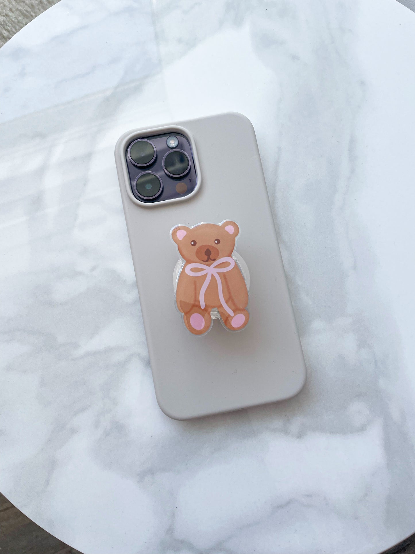 Bouton à téléphone ou liseuse | Ourson