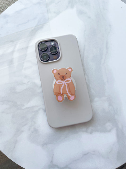 Bouton à téléphone ou liseuse | Ourson