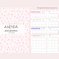 PRÉVENTE | AGENDA | PLANIFICATEUR  | 2025-2026  | Bouquets de fleurs et boucles
