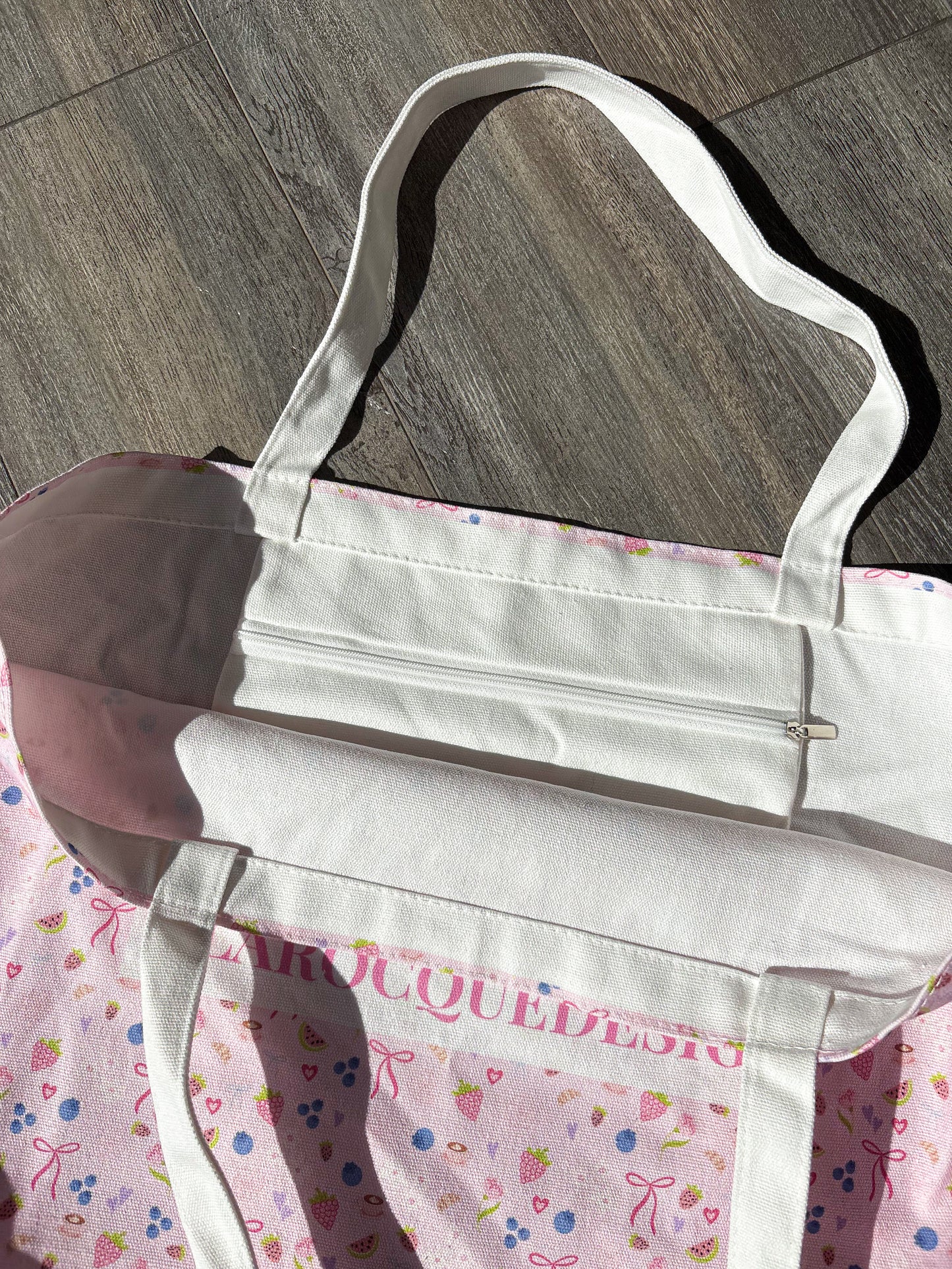 Floral tote bag