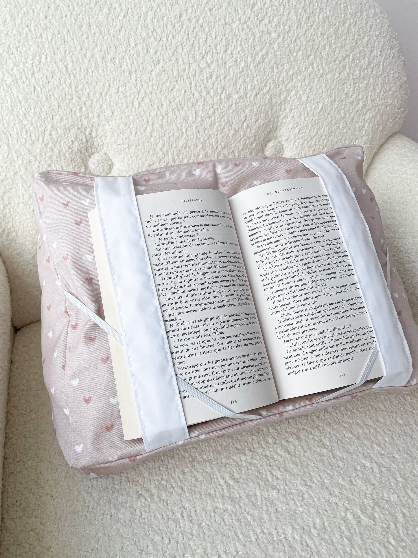 Coussin de lecture | Cœurs neutres