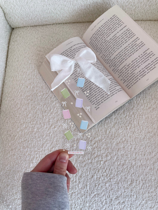 Acrylic bookmark with loop | Smiling schoolboy