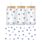 Verre 16 oz | Printemps | Bleuets et fleurs