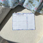 Planificateur de semaine | Fleurs bleues, roses et blanches