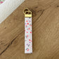 Keychain | Bracelet | Red and purple flowers