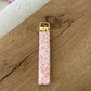 Keychain | Bracelet | White and pink flowers