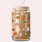 Verre 16 oz | Automne | Champignons et feuilles