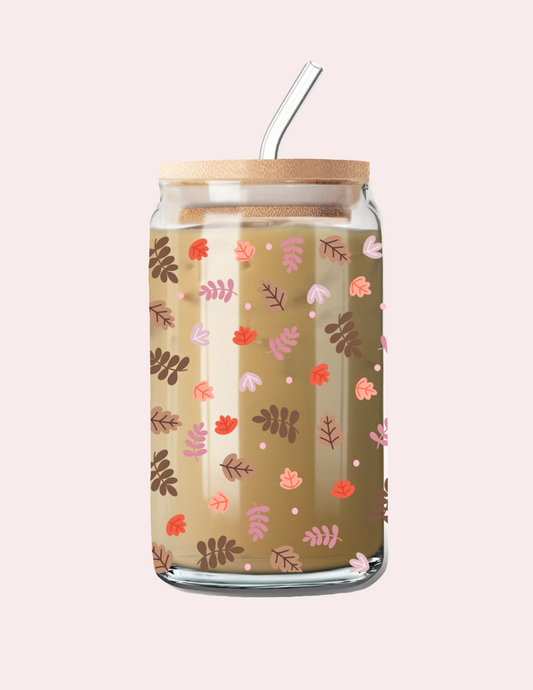 Verre 16 oz | Automne | Feuillage d'automne