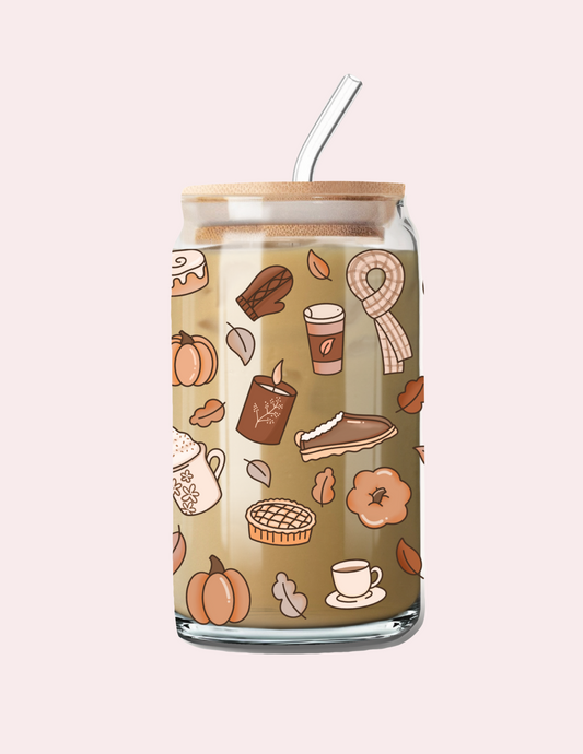 Verre 16 oz | Automne | Ambiance cosy