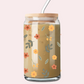 Verre 16 oz | Automne | Fleurs et feuilles d’automne
