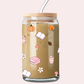 Verre 16 oz | Automne | Livres, cafés et feuilles