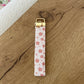 Porte-clés | Bracelet | Fleurs brunes rosées