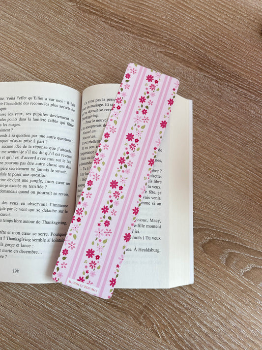 Signet 2.0 | Lignes roses et fleurs