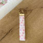 Keychain | Bracelet | Pink and purple flowers