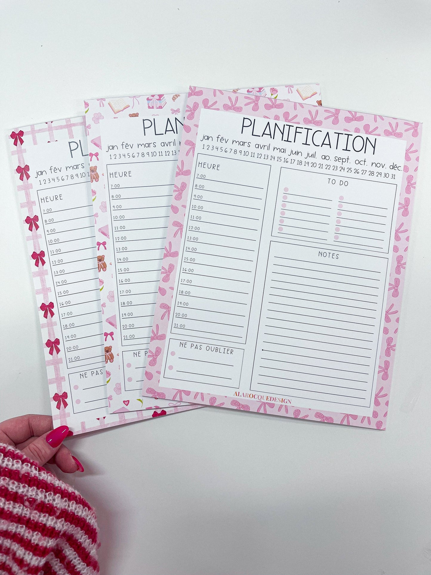 Daily Planner | Pink Curls