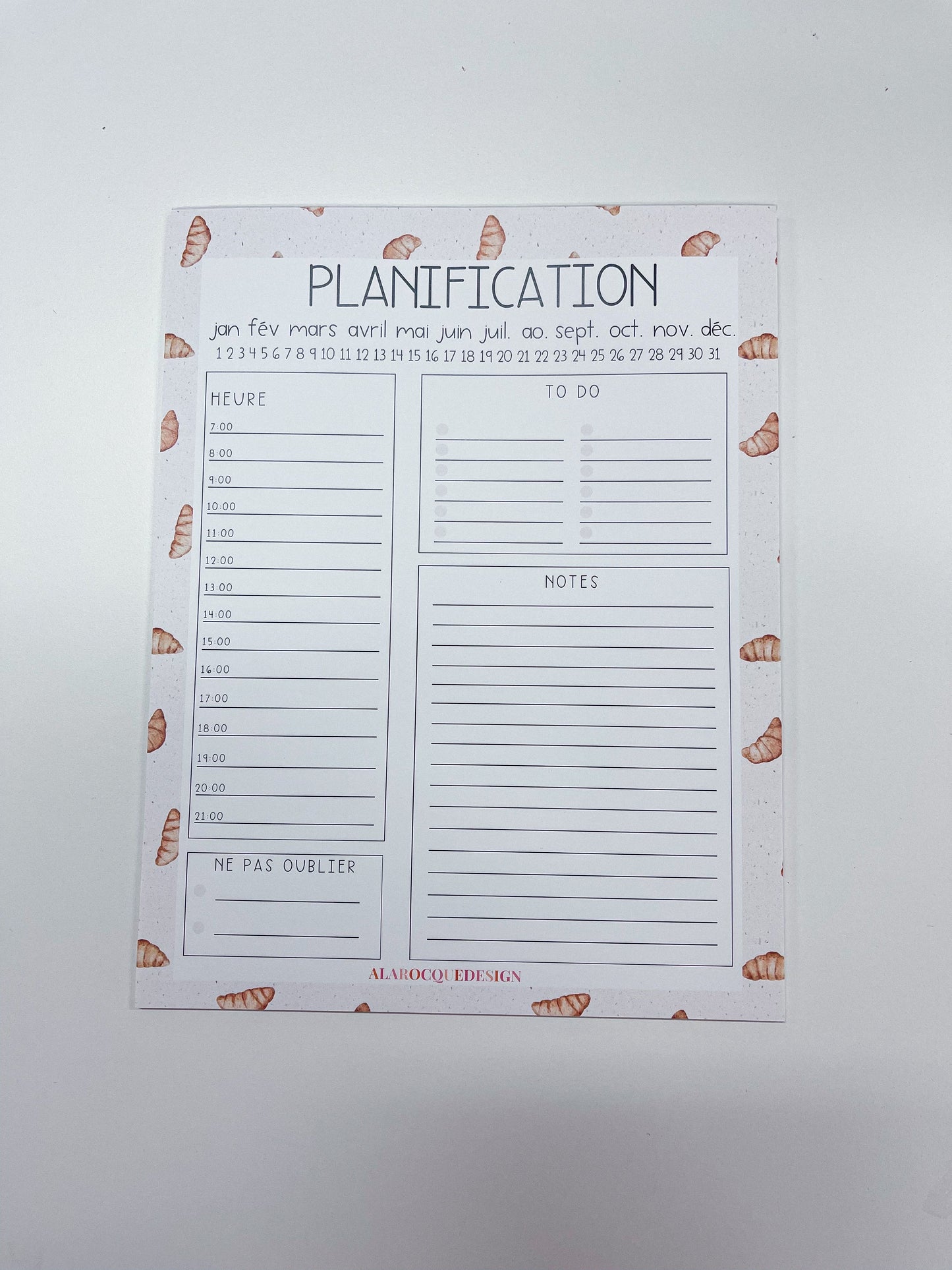 Daily Planner | Croissants