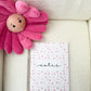 Notebook | Mini pink flowers and leaves