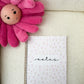 Notebook | Mini pink flowers and leaves
