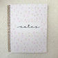 Notebook | Mini pink flowers and leaves